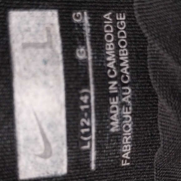 Nike Workouts Pants sz Large (12-14) in Black - Picture 3 of 8